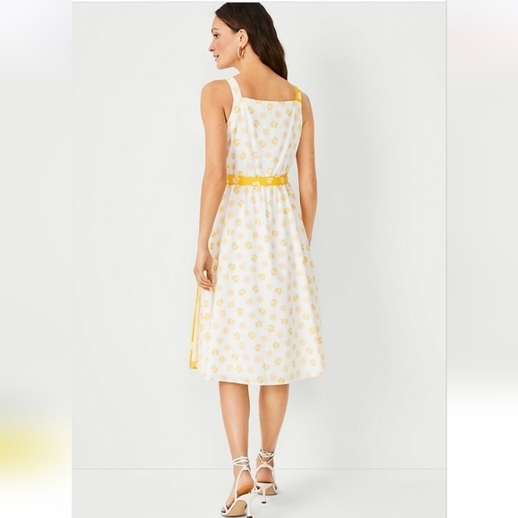 ANN Taylor Sea Shell Midi Wrap Dress - Picture 4 of 11